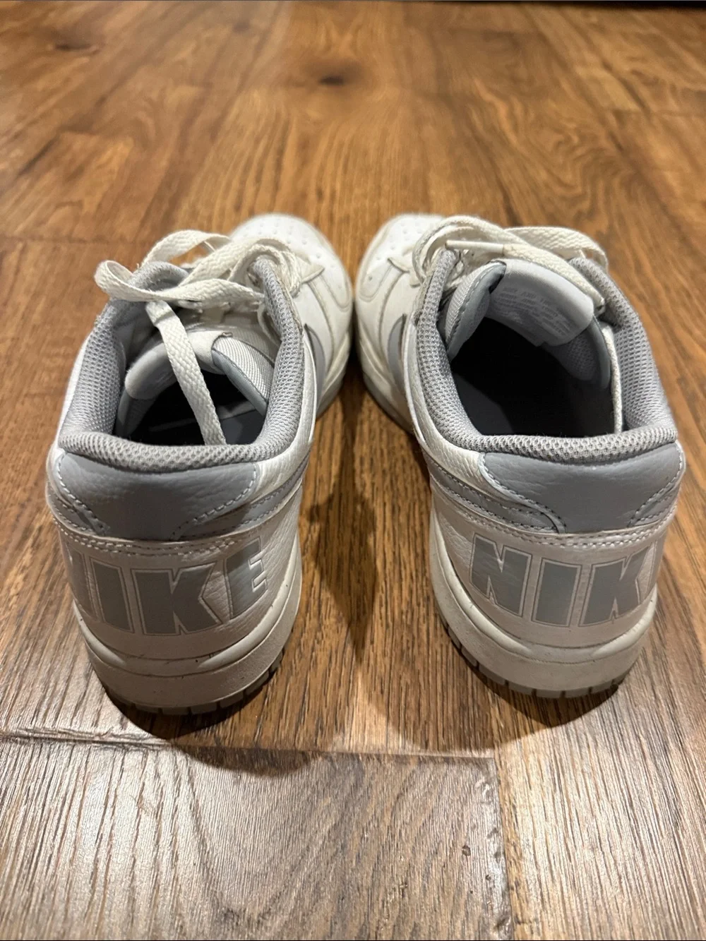 Nike Big Low White/Wolf Grey   Low-Top Sneakers